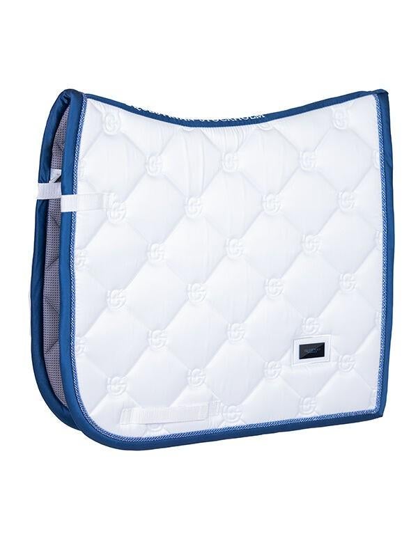 Equestrian Stockholm Blue Meadow, Full (L), Wit, Katoen, Dressuurdekje