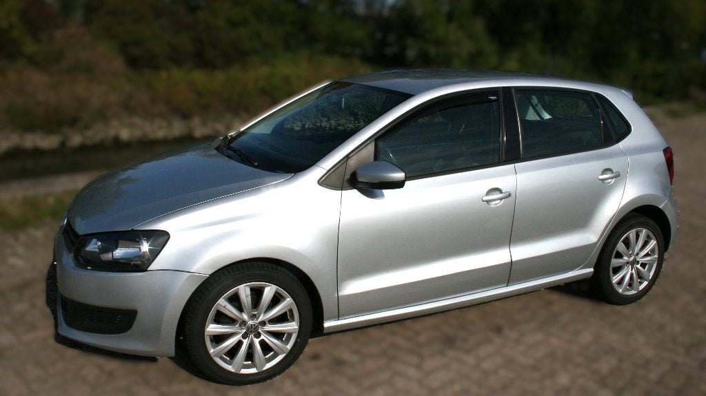 Volkswagen Polo 1.4 7-DSG 2010, Auto's, Zwart, 4 cilinders, 1400 cc, Particulier