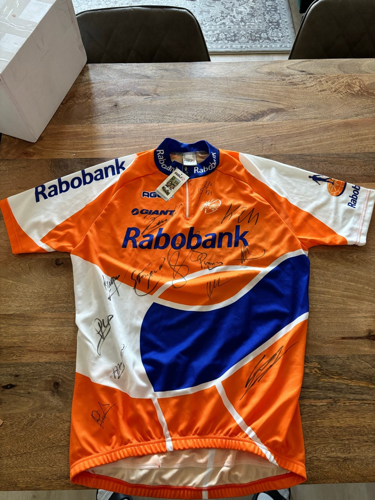 Gesigneerd Rabobank wielrenshirt 2009 - deel van Rabo ploeg, Heren, Nieuw, Overige maten, Ophalen of Verzenden