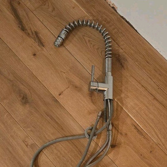 Keukenkraan met uittrekbare sproeier, Ophalen of Verzenden, Gebruikt, Chroom, Kraan