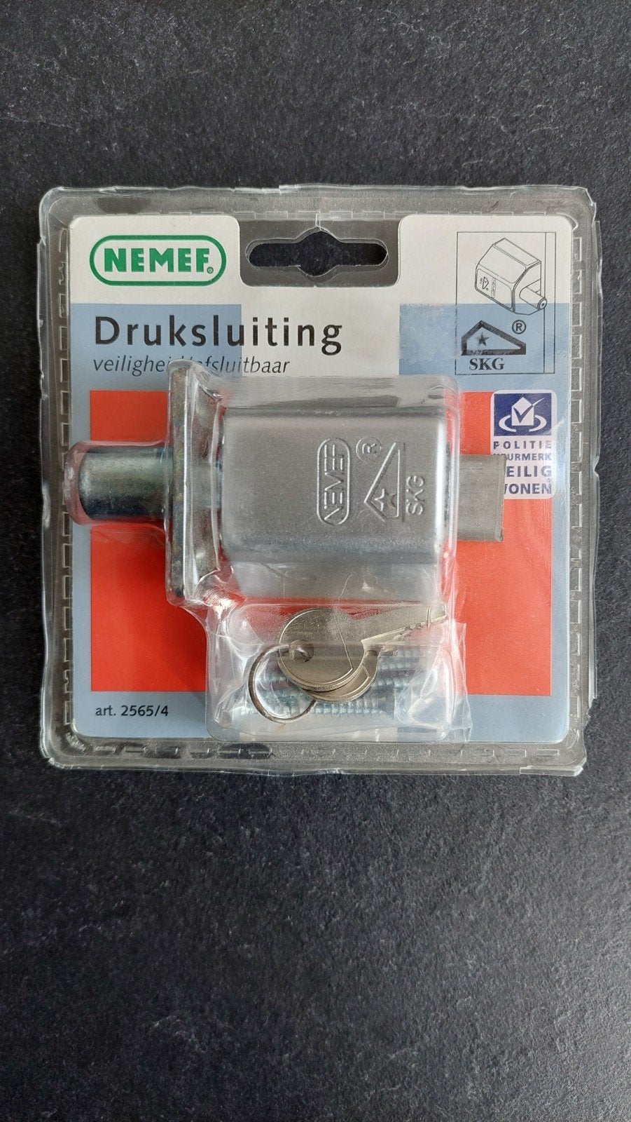 NEMEF Druksluiting 2565/4 - Veiligheid/Afsluitbaar, Ophalen of Verzenden, Nieuw, Slot