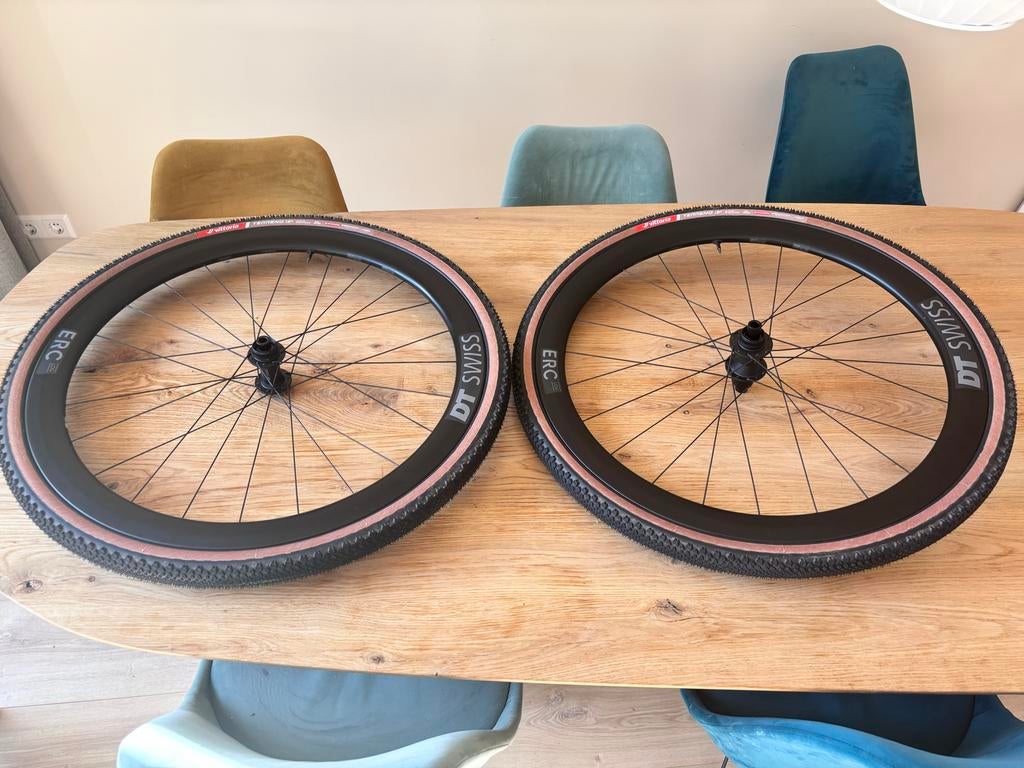 DT Swiss ERC 45 Carbon Wielset met Vittoria Terreno T50, Wiel, Ophalen of Verzenden, Racefiets, Carbon