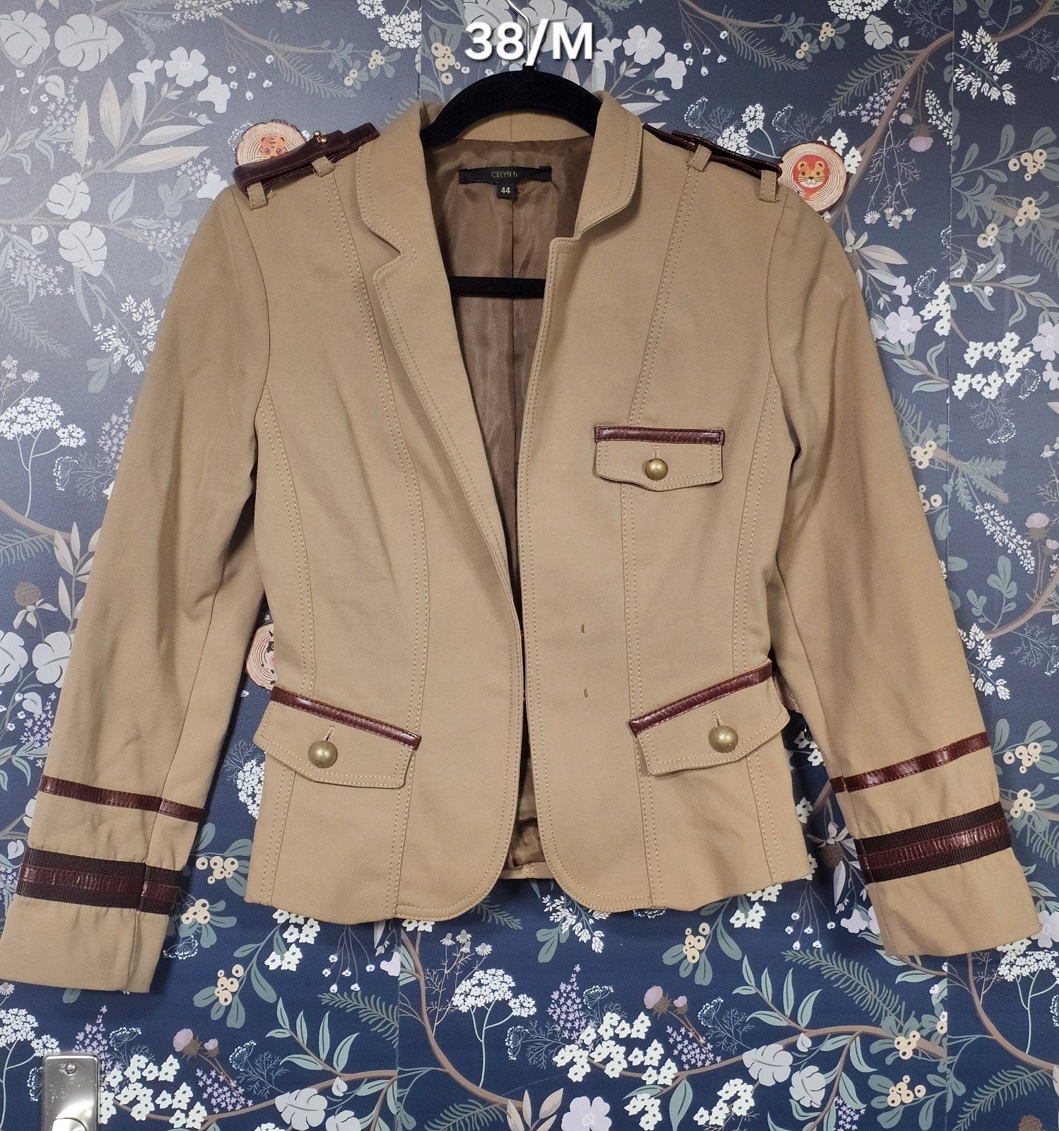 Elisabetta Franchi Celyn B Jasje - Maat 38/40 (M), Kleding | Dames, Maat 38/40 (M), Elisabetta Franchi, Beige, Ophalen of Verzenden