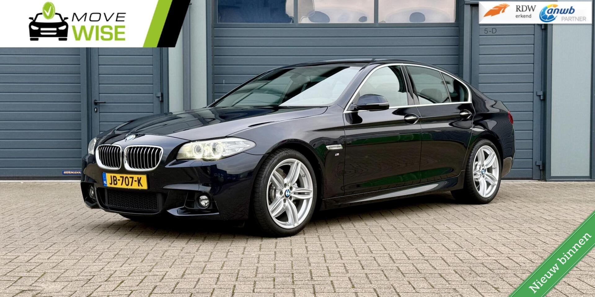 BMW 5-serie F10 520i 184pk High Executive | M SPORT | Automa, Auto's, Automaat, Dealer onderhouden, Achterwielaandrijving, Gebruikt