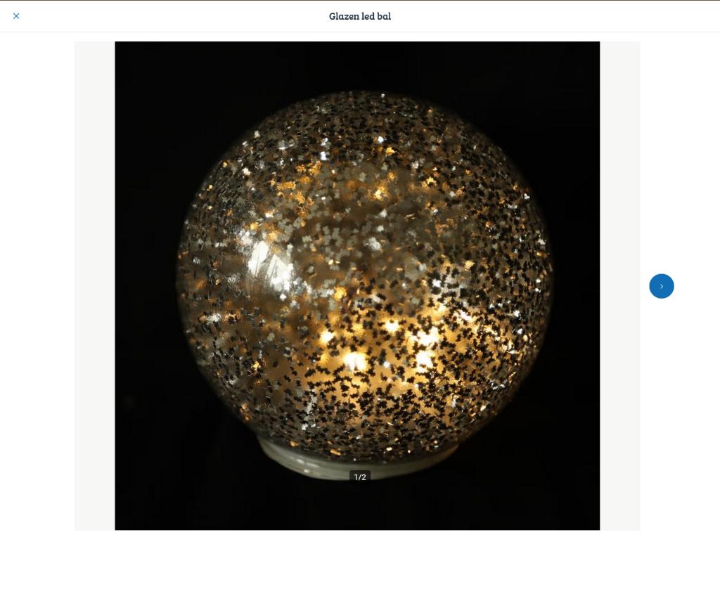 Glazen led bal, Ophalen of Verzenden, Nieuw, Glas