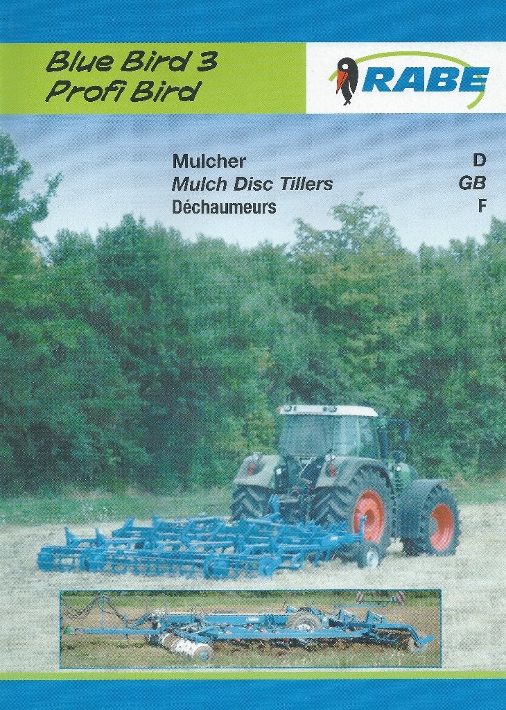 Folder Rabe blue bird 3 profi bird, Boeken, Ophalen of Verzenden, Gelezen, Tractor en Landbouw