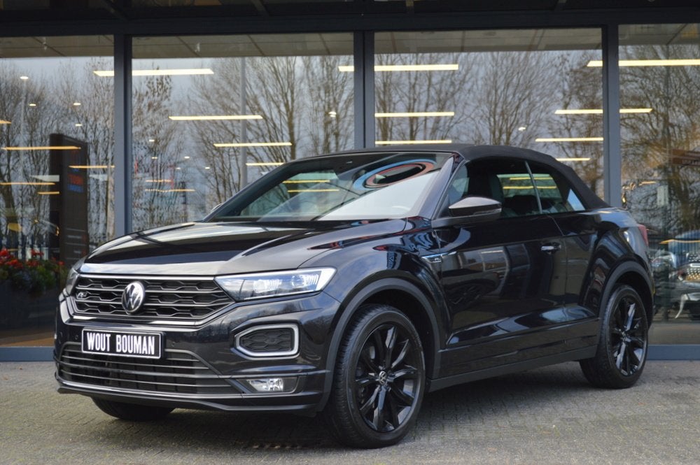 Volkswagen T-Roc Cabrio 1.5 TSI R-Line DSG Led Leder Navi Vi, Auto's, Volkswagen, 15 km/l, 4 cilinders, Zwart, Bedrijf