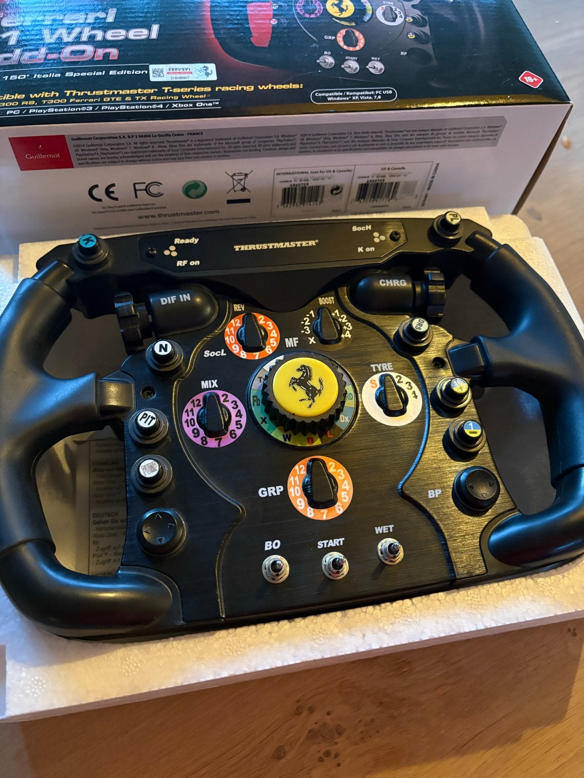 Thrustmaster Ferrari F1 Wheel Add-On, Ophalen, Racestuur, Force feedback, Zo goed als nieuw
