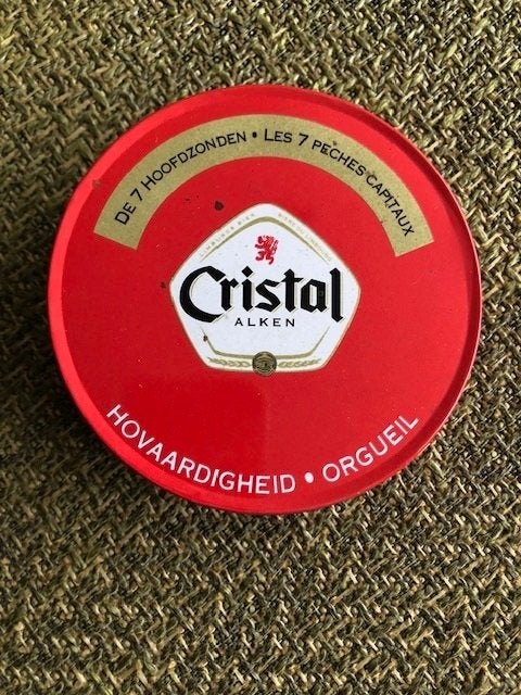 Cristral Alken onderzetters 6x met ludieke afbeeldingen., Ophalen of Verzenden, Zo goed als nieuw, Viltje(s), Overige merken