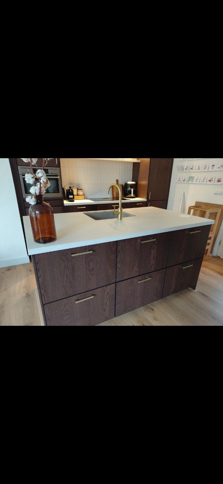 IKEA Keukenblad met spoelbak en kraangat, Ophalen, Gebruikt, Wit, Overige typen