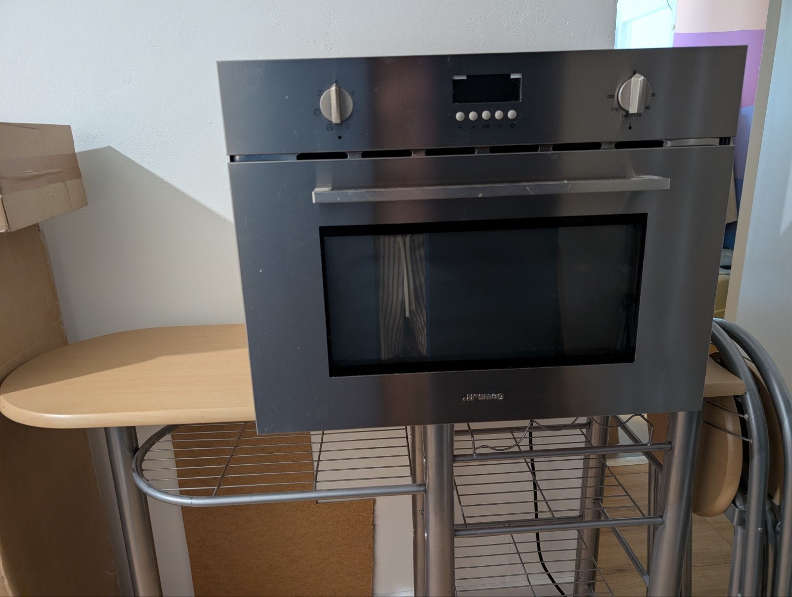 Smeg SC445MCX1 Inbouw Combi-oven RVS., Ophalen, 45 tot 50 cm, Gebruikt, Smeg