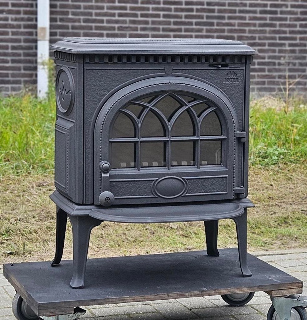 Houtkachel Jotul F3TD, Huis en Inrichting, Houtkachel, Ophalen of Verzenden, Zo goed als nieuw, Vrijstaand