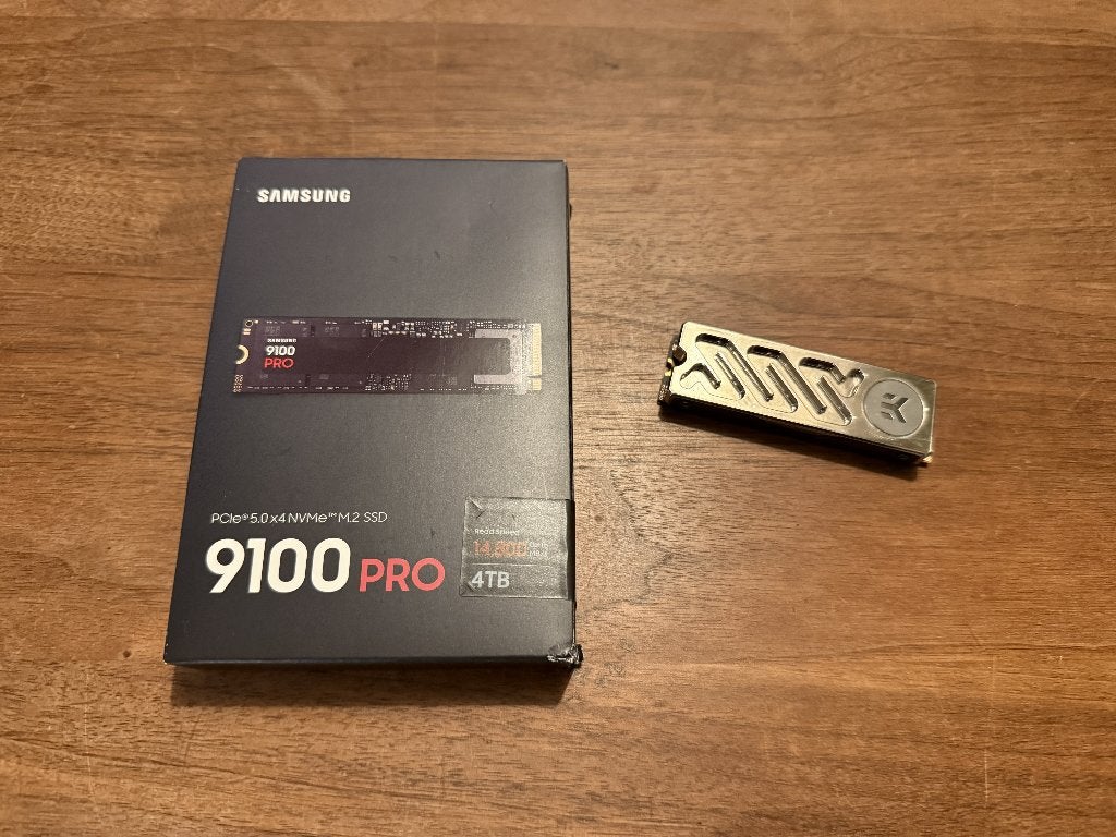 Samsung 9100 Pro 4TB, met EK heatsink aangeboden, Computers en Software, Intern, SSD, Ophalen of Verzenden, Zo goed als nieuw