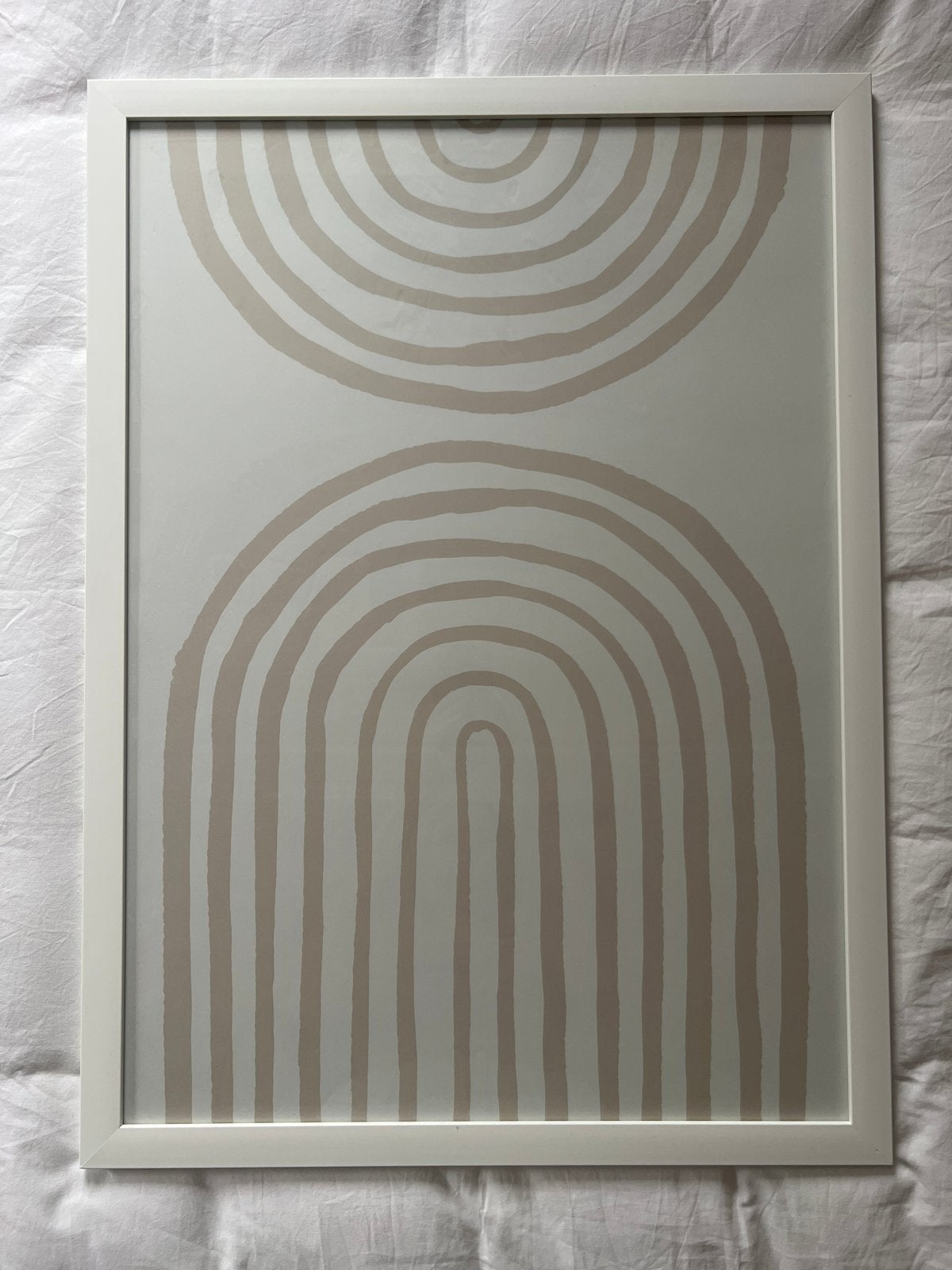 Witte verwisselbare lijst met poster - 70x50 cm, Huis en Inrichting, Ophalen, Zo goed als nieuw, Fotolijst, Met afbeelding