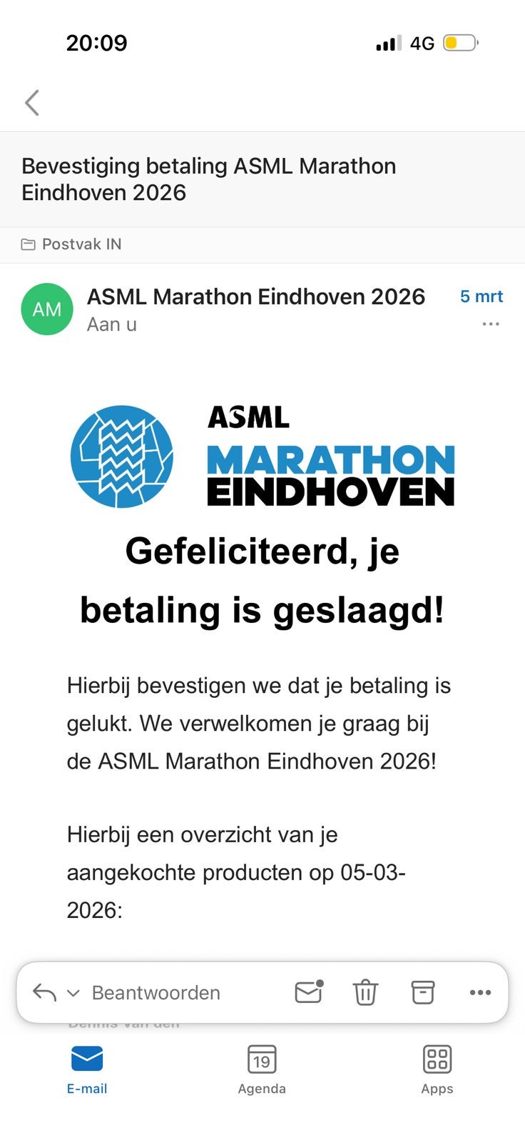 Hele marathon ASML Eindhoven, Eén persoon, Overige soorten