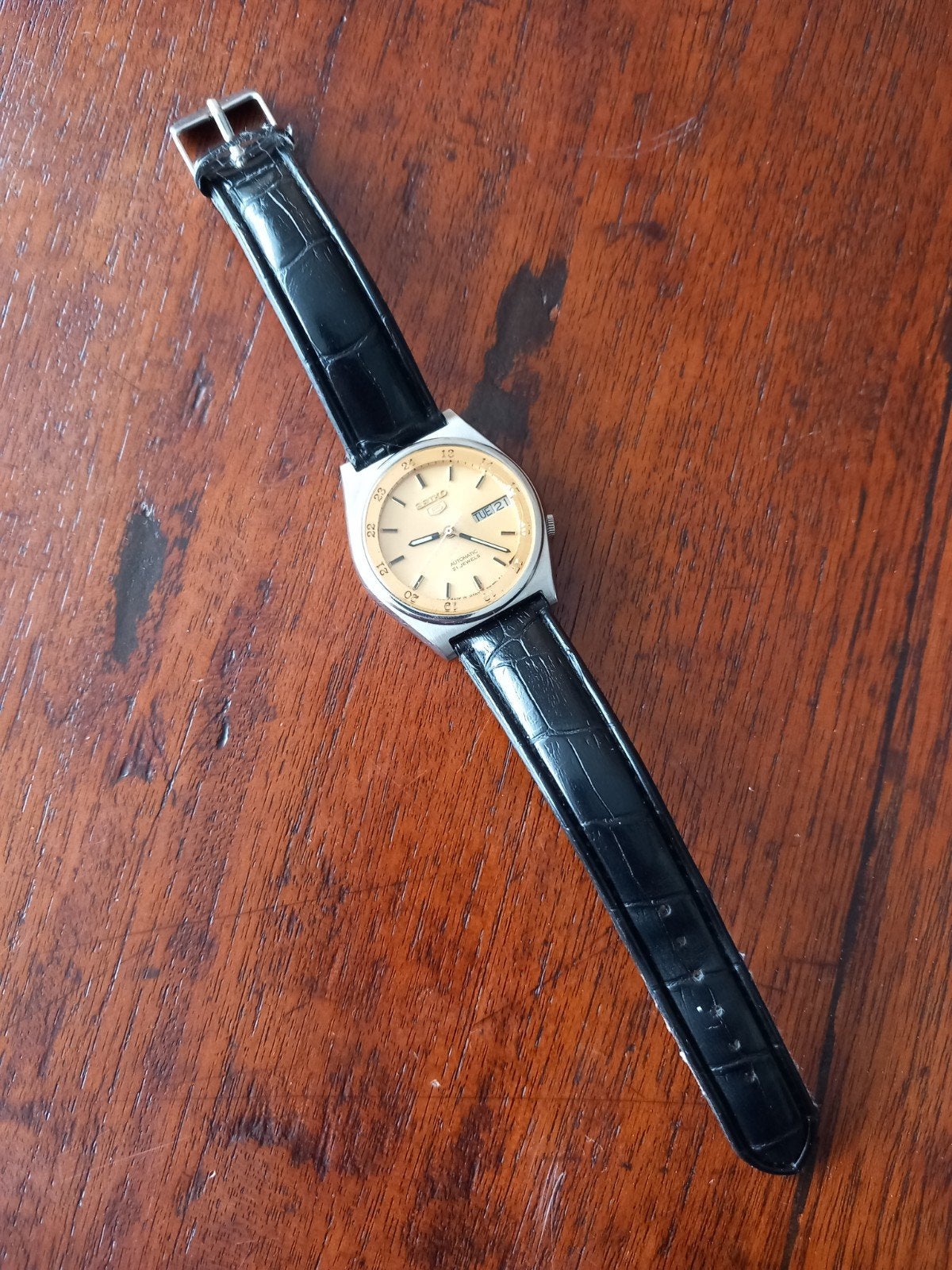 Vintage Seiko automaat, Ophalen of Verzenden, Staal, Seiko