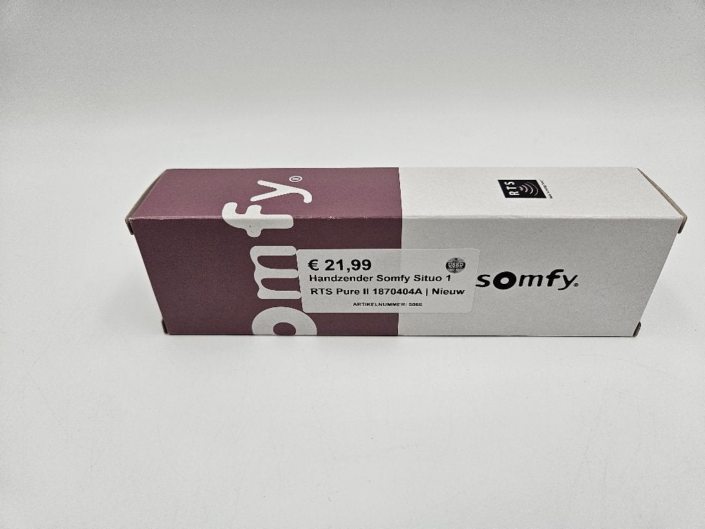Handzender Somfy Situo 1 RTS Pure II 1870404A | Nieuw, Ophalen of Verzenden, Nieuw