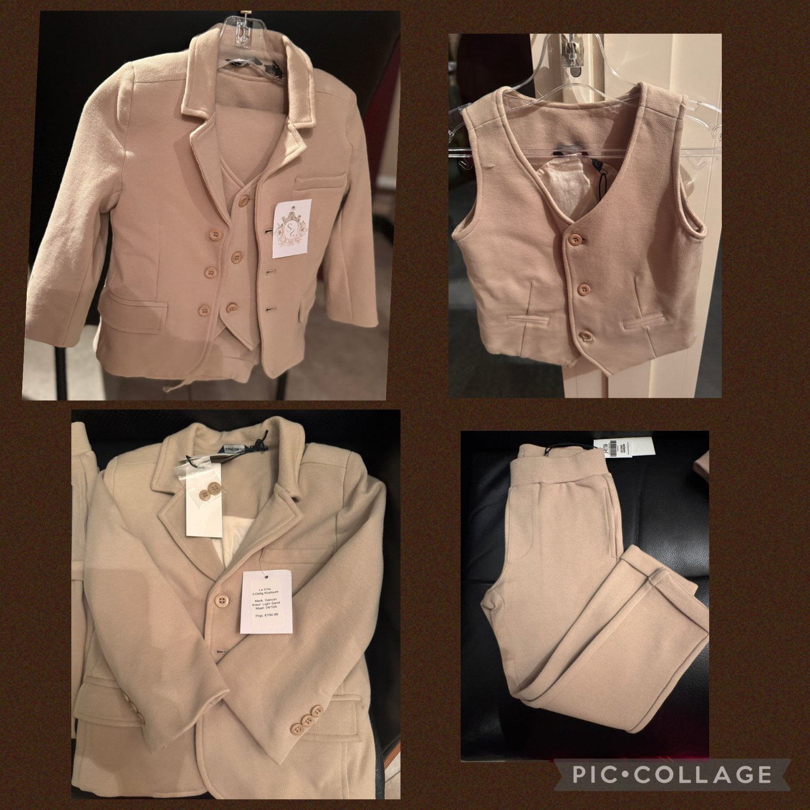 Le Chic Garçon 3-delig kostuum - Nieuw met kaartjes, Ophalen of Verzenden, Nieuw, Jongen, Setje