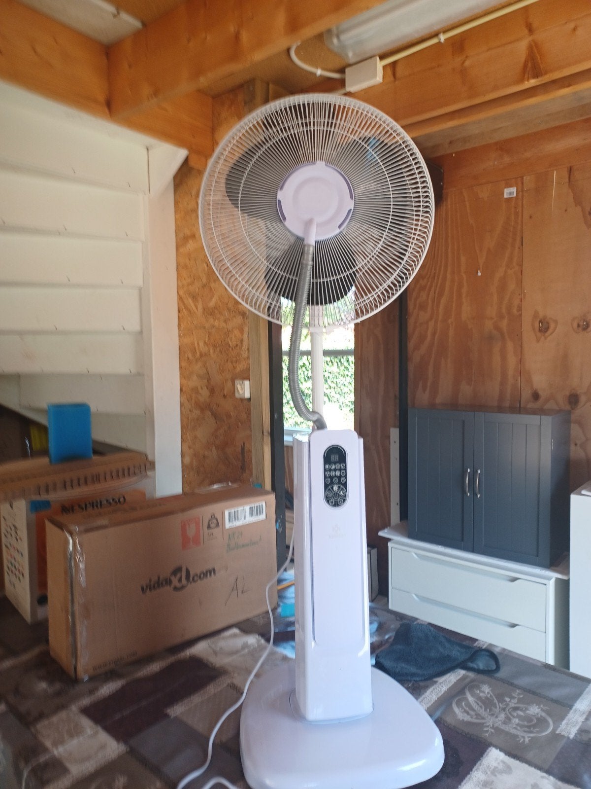 Vloerventilator met vernevelaar - KESSER Mist Fan, Ophalen, Gebruikt