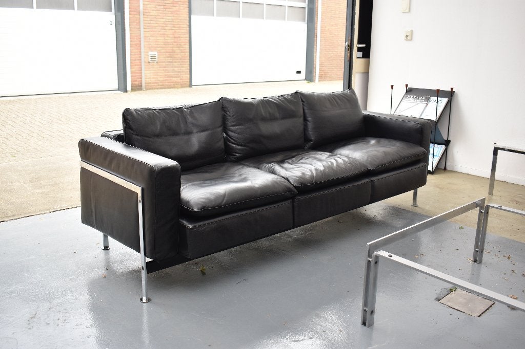 De Sede RH  304 - 3-zits vintage Haussmann Bauhaus classic, Gebruikt, Bauhaus, Driepersoons, 75 tot 100 cm