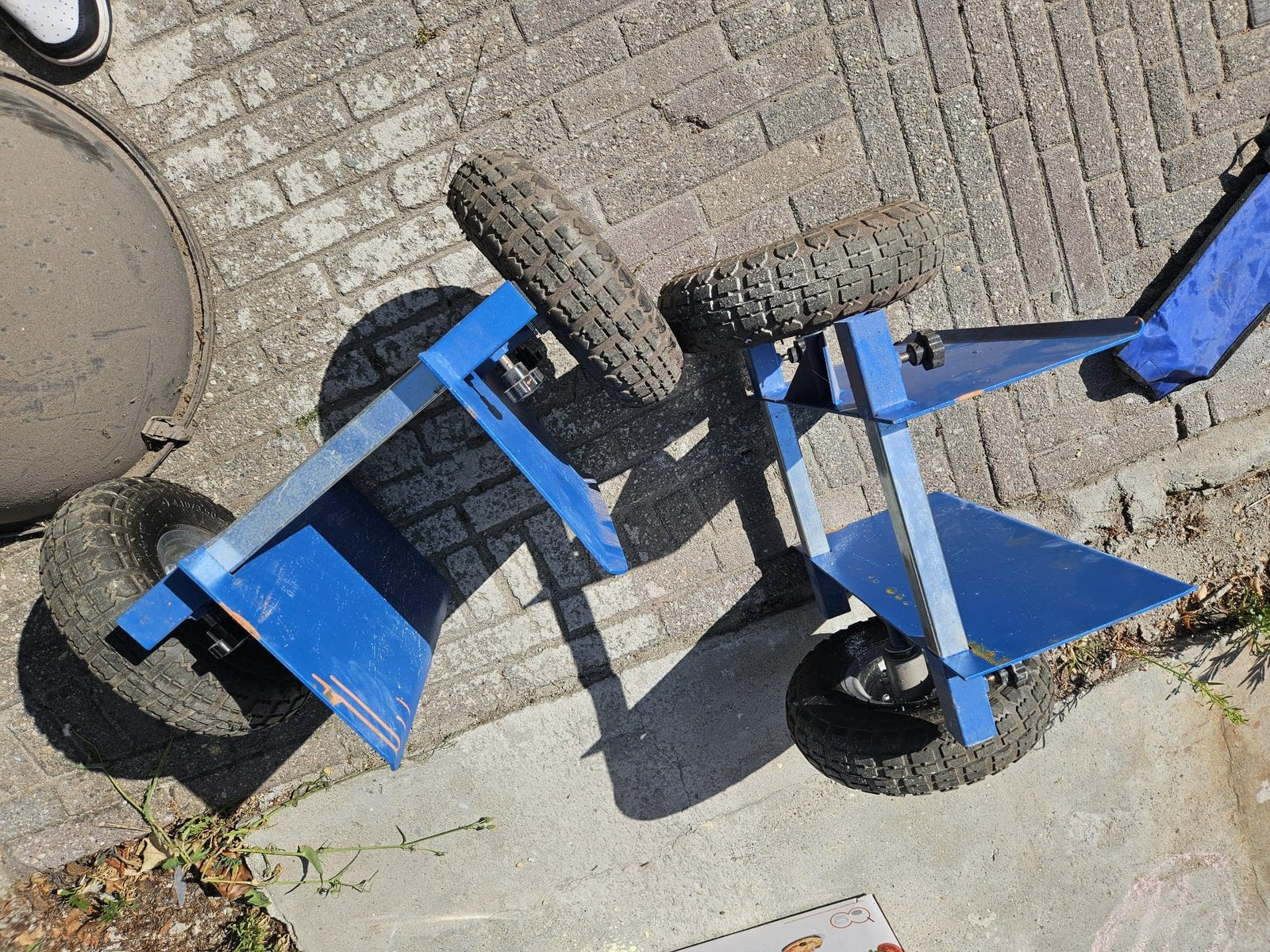 Platen roller 250kg, 100 liter of meer, Ophalen, Zo goed als nieuw, Transportkar