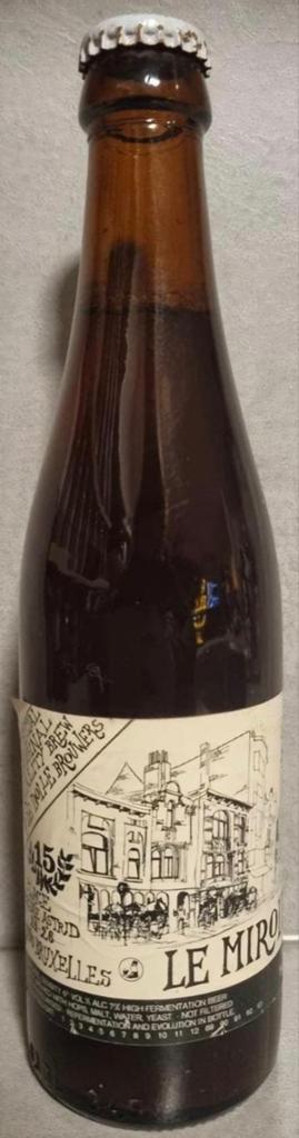 De Dolle Brouwers, Esen, speciaal voor Le Miroir, '90, Verzamelen, Biermerken, Zo goed als nieuw, Flesje(s), Overige merken, Ophalen of Verzenden