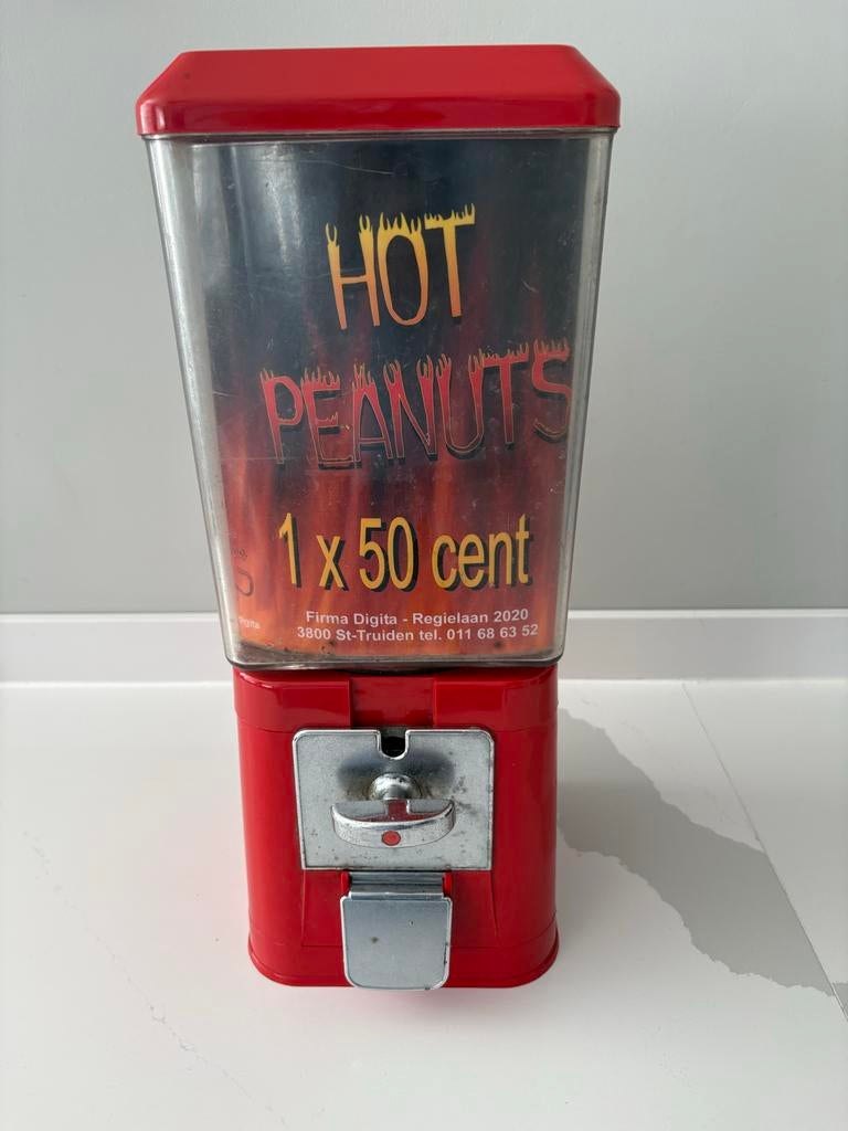 Brabo Hot Peanuts automaat - werkt op 20ct muntjes, Verzamelen, Verzenden, Gebruikt