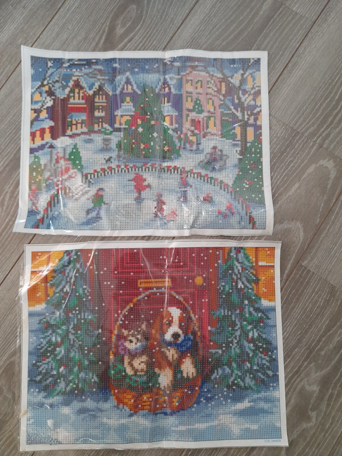 2 Diamond painting schilderijen, Ophalen, Nieuw, Knutselwerk