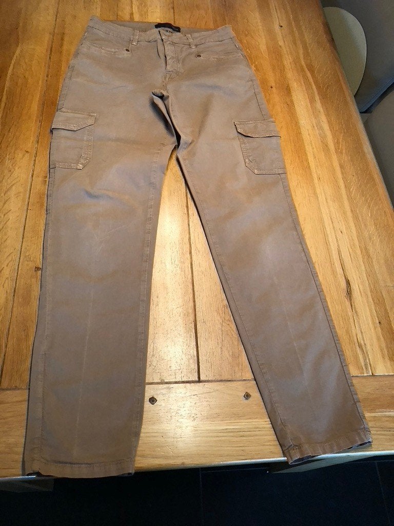 Bruine La Ligna broek, maat 38, Maat 38/40 (M), Bruin, Verzenden, Zo goed als nieuw