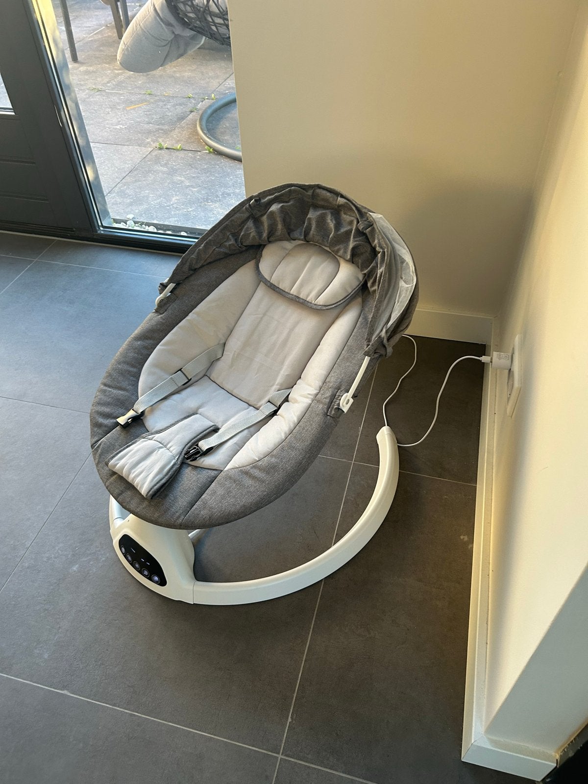 Comfortabele wipstoel voor baby's - grijs, Wipstoel, Ophalen, Overige merken, Met gordel(s) of riempje(s)