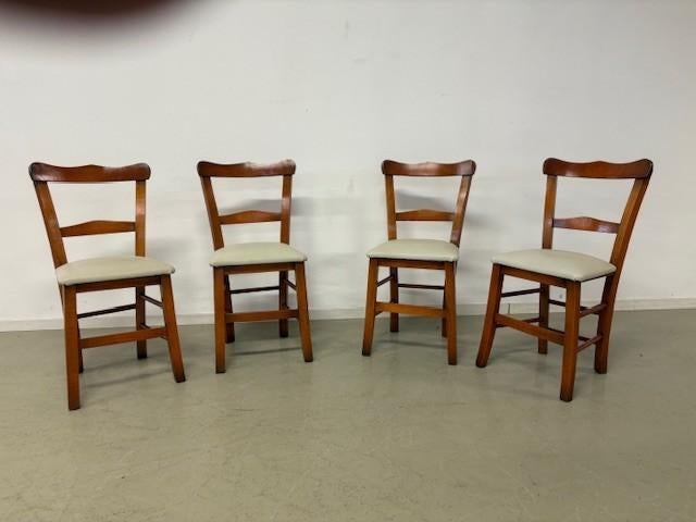 Set van 4 Griekse caféstoelen, Ophalen, Gebruikt, Vier, Stof