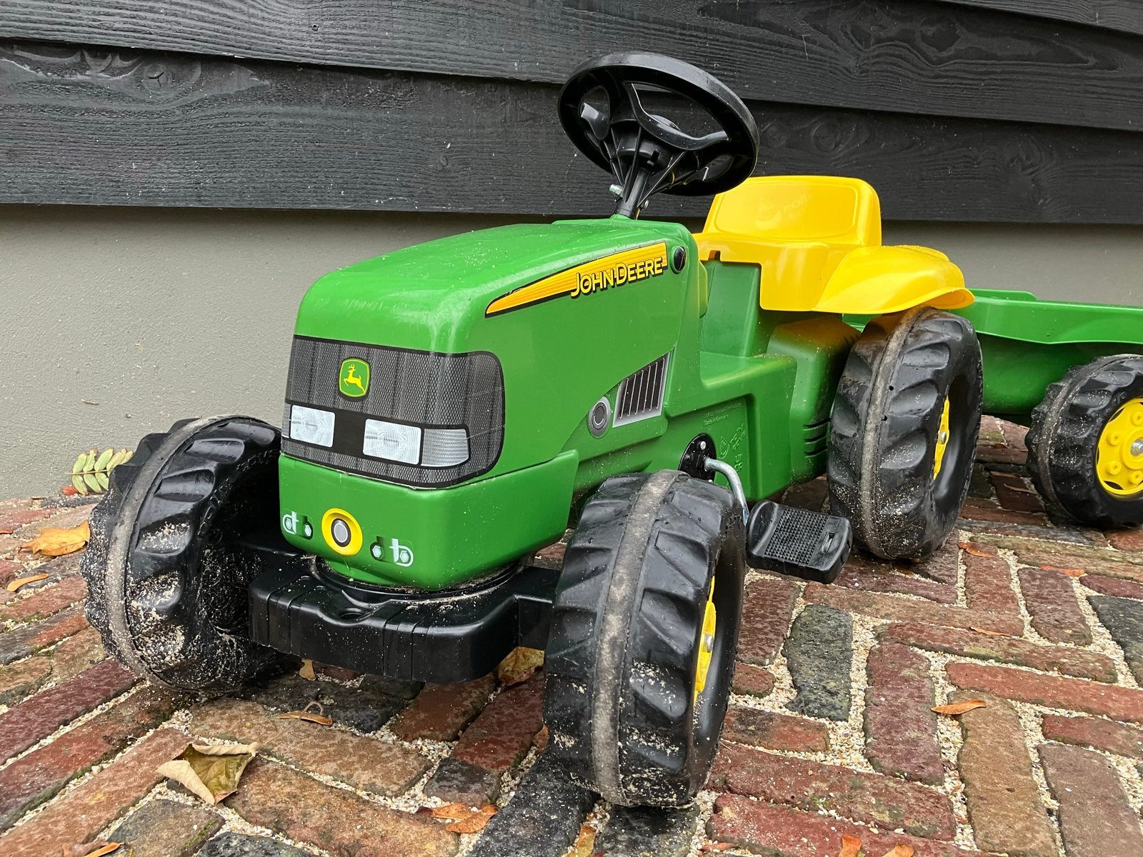 John Deere traptractor met aanhanger, Ophalen, Gebruikt, Trapvoertuig