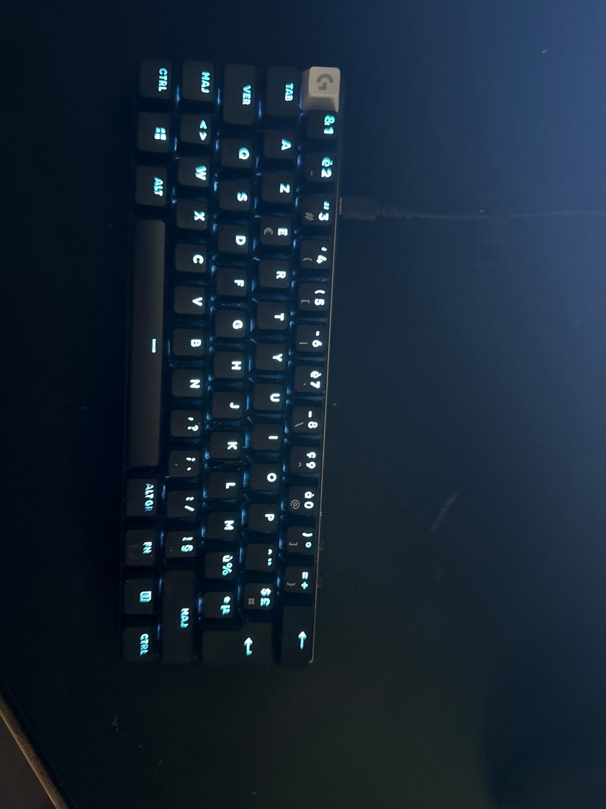 Logitech PRO X 60 Gaming Toetsenbord - Compact en Snel, Gaming toetsenbord, Ophalen of Verzenden, Zo goed als nieuw, Draadloos