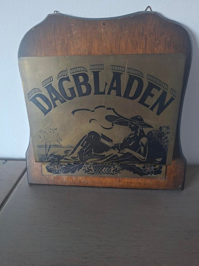 Art deco (Amsterdamse school) dagbladen houder, Ophalen of Verzenden