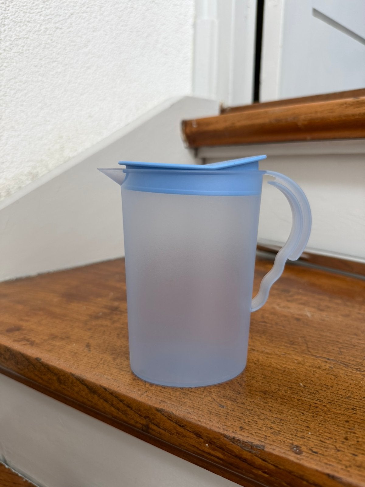 Tupperware koffiemelkkan, Ophalen of Verzenden, Zo goed als nieuw, Blauw, Overige typen