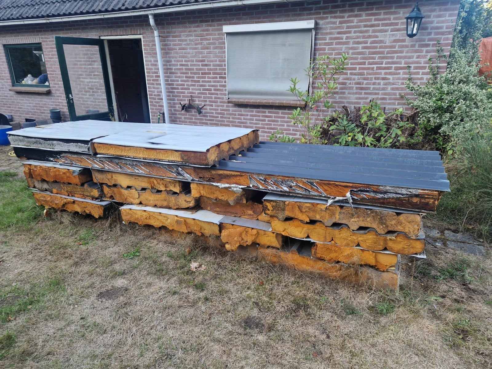 Isolatie sandwichpanelen - 12-17cm dik, Doe-het-zelf en Verbouw, Isolatie en Afdichting, Ophalen, Gebruikt, 12 cm of meer, Hardschuim (Pir)