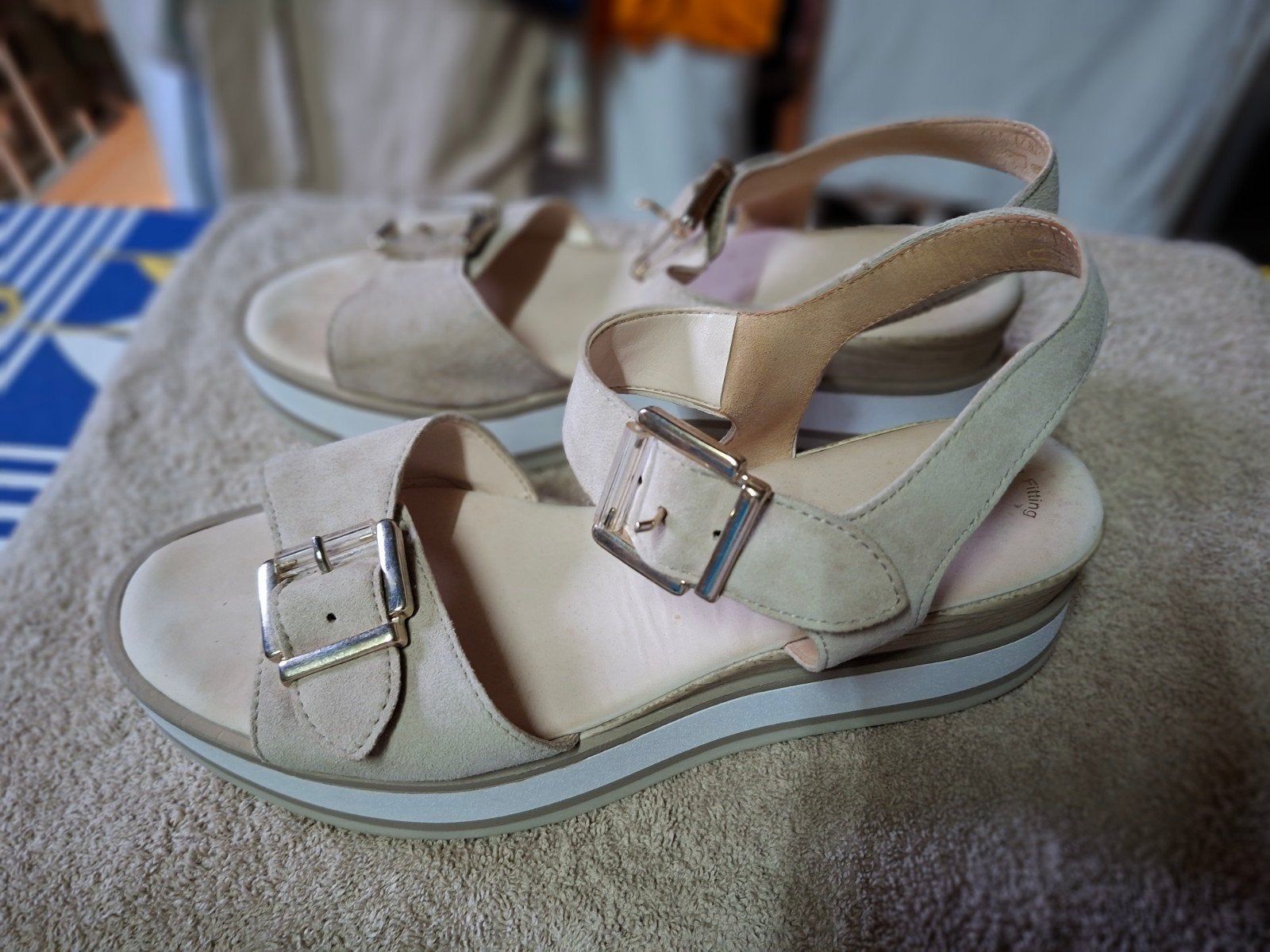 gabor sandalen, Beige, Gabor, Gedragen, Sandalen of Muiltjes