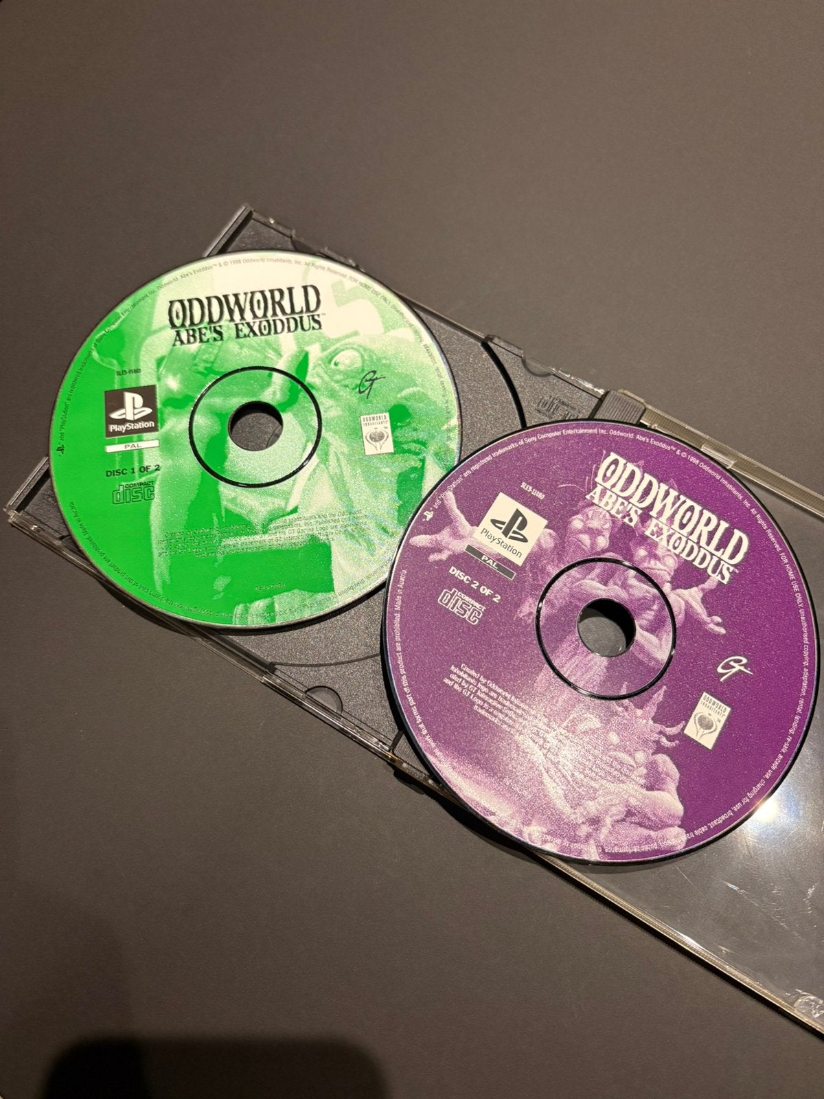 Oddworld Abe’s Exoddus PS1 – originele 2-disc PAL versie, Spelcomputers en Games, 1 speler, Ophalen of Verzenden, Zo goed als nieuw