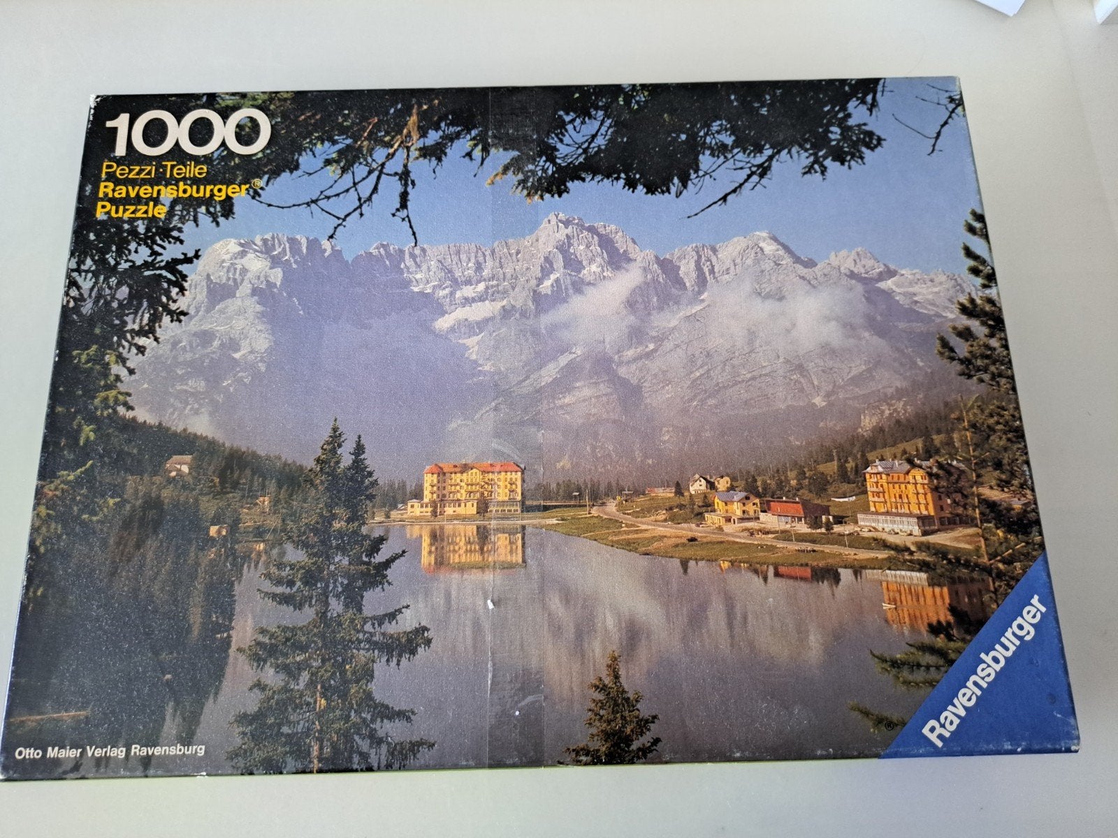 Ravensburger Legpuzzel 1000 stukjes - Lago di Misurina, Verzenden, 500 t/m 1500 stukjes, Gebruikt, Legpuzzel