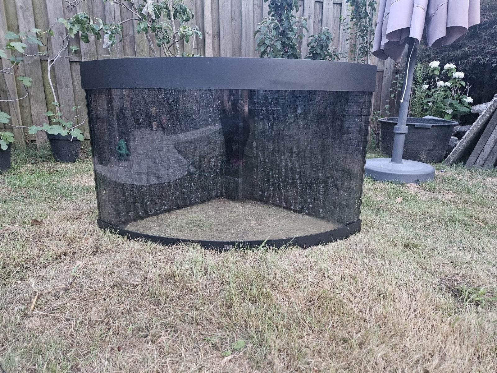 Juwel trigon 190 met scheurtje, dus terrarium, Dieren en Toebehoren, Ophalen, Gebruikt, Juwel, Inclusief deksel