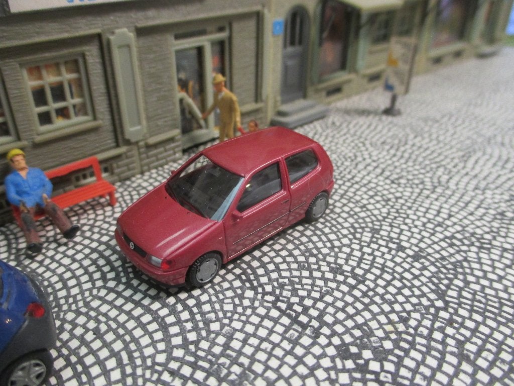 1994 - 2003 Volkswagen Polo 6N 3-deurs - Herpa rood-metallic, Ophalen of Verzenden, Nieuw, Auto, Herpa