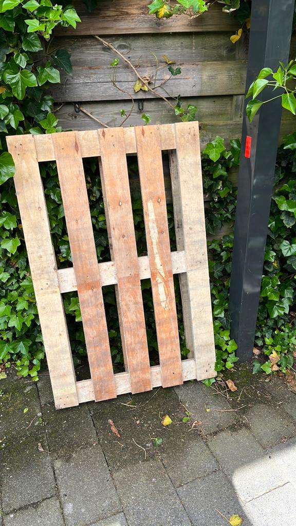 Gratis pallet, Doe-het-zelf en Verbouw, Hout en Planken, Ophalen, Vuren, Minder dan 200 cm, Pallet
