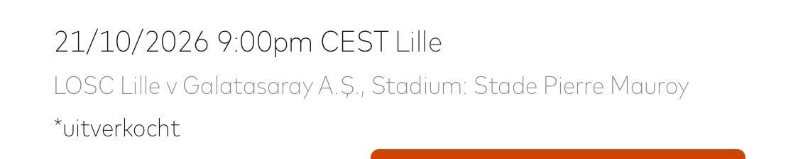 2x Lille – Galatasaray Champions League Cat1+ Champions club, Tickets en Kaartjes, Overige typen, Twee personen, Oktober, Europa of Champions League