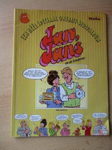Jan Jans en de Kinderen strip  Wasa-uitgave  een heel specia, Eén stripboek, Ophalen of Verzenden, Gelezen
