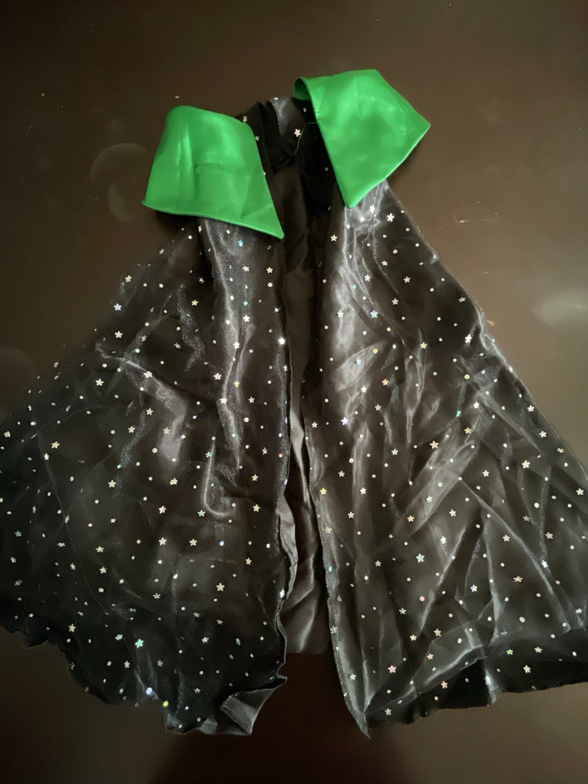 Heksencape met sterren - Universele verkleedkleding Hallowee, Ophalen of Verzenden, Zo goed als nieuw, 110 t/m 116, Jongen of Meisje