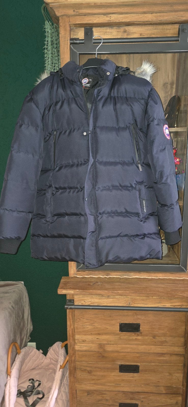 Canada Goose jas, donkerblauw, maat XXL, Ophalen, Zo goed als nieuw, Overige maten, Blauw