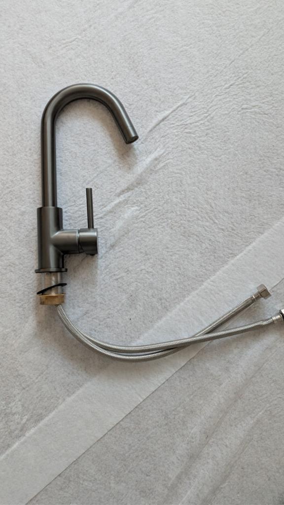 Fortifura Calvi keukenkraan - gunmetal, Ophalen, Kraan