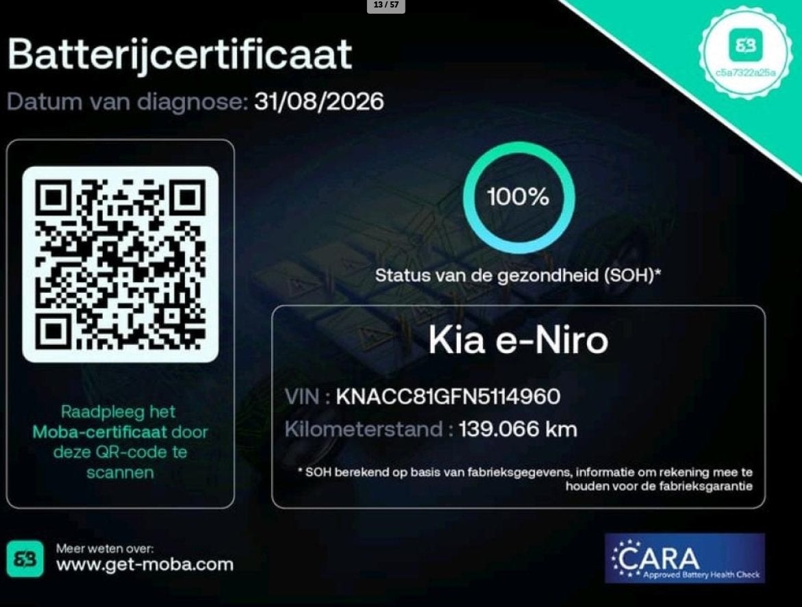 Foto 3 van Kia E-Niro DynamicPlusLine 64 kWh 100% SOH OPEN DAK WARMTEPO
