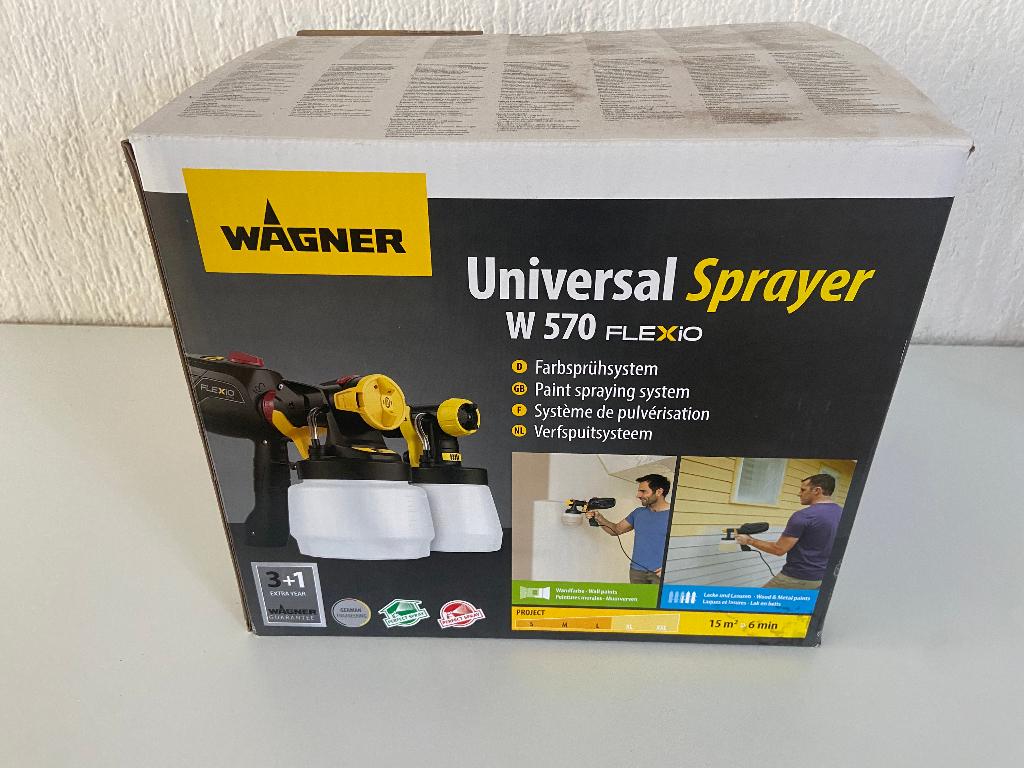 Wagner W570 Verfspuit, universeel, ongebruikt., Ophalen of Verzenden, Zo goed als nieuw, Verfspuit of Verfpomp