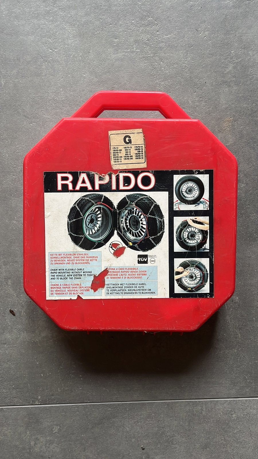 Sneeuwkettingen - Rapido, Ophalen, Gebruikt